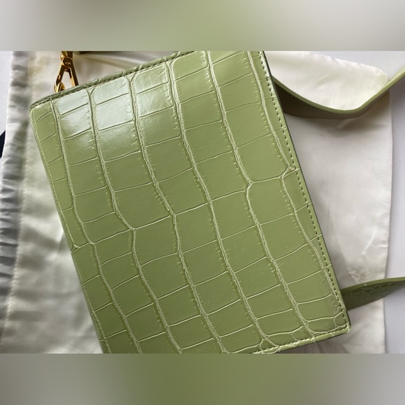 JW PEI Mini Flap Bag - Sage Green Croc × 1 - Picture 3 of 5